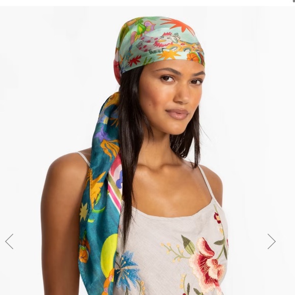 Johnny Was Kayla Silk Scarf - Picture 2 of 3